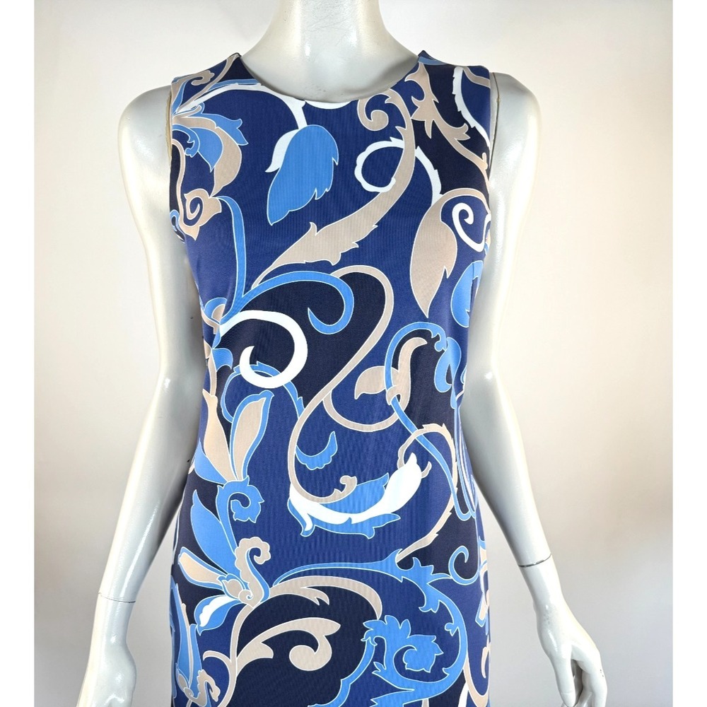 J McLaughlin Sophia Catalina Cloth Dress Women S NWOT Sleeveless Pasley Nylon - Picture 10 of 11